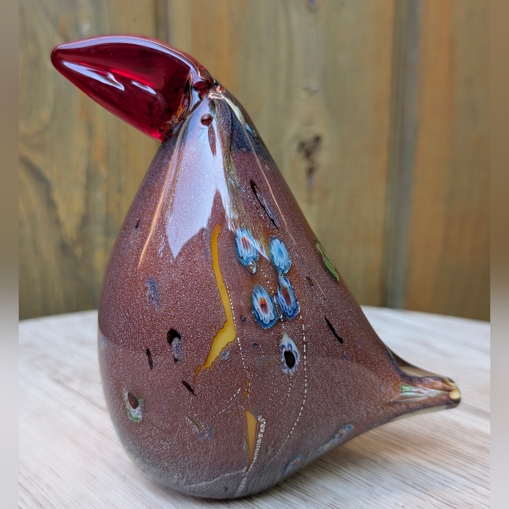 Murano Glass Art Figurine Toucan Bird